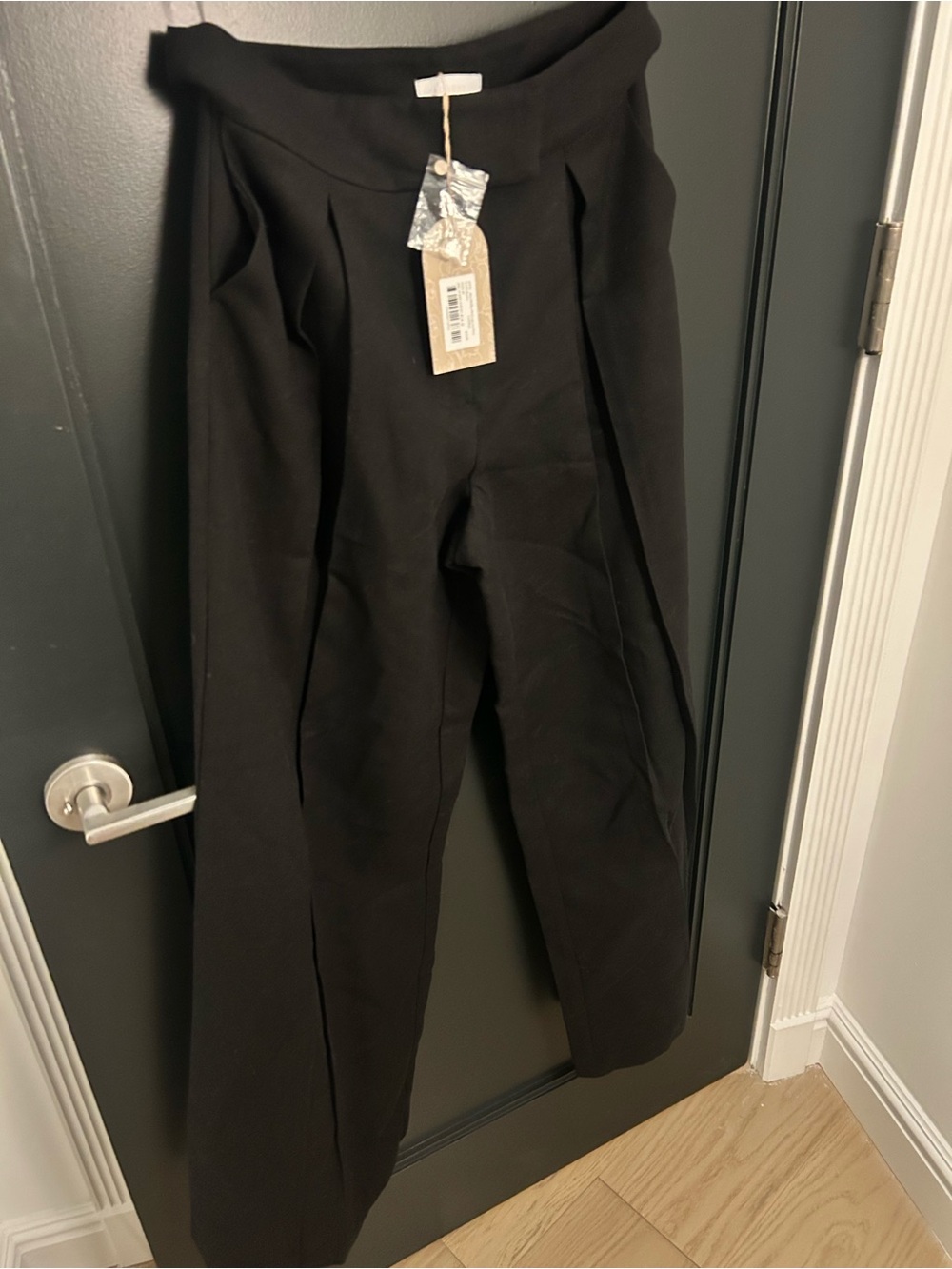 Meshki Raya Mid Rise Wide Leg Linen Pant - Picture 4 of 5